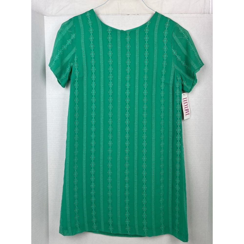 NWT Lucy Love Lace Shift Dress Jade Mint Green Easter Spring Cocktail Party